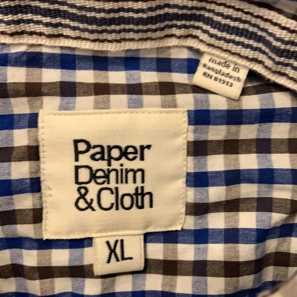 Men’s XL Paper Denim & Cloth button down - Picture 6 of 6